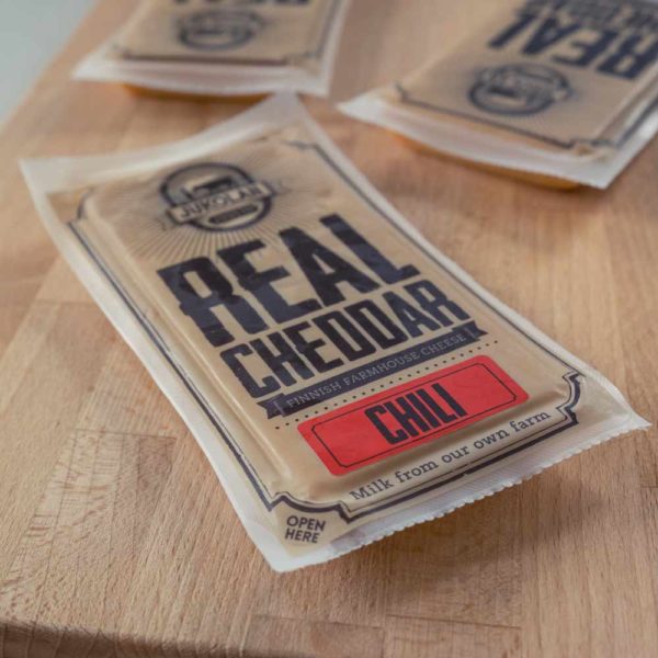 Real Cheddar Chili in package