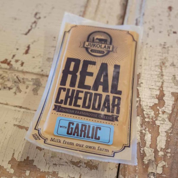 Real Cheddar Garlic package